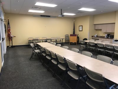The library Community Room is perfect for medium sized gatherings.