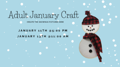 Snowman Craft Program for Adults