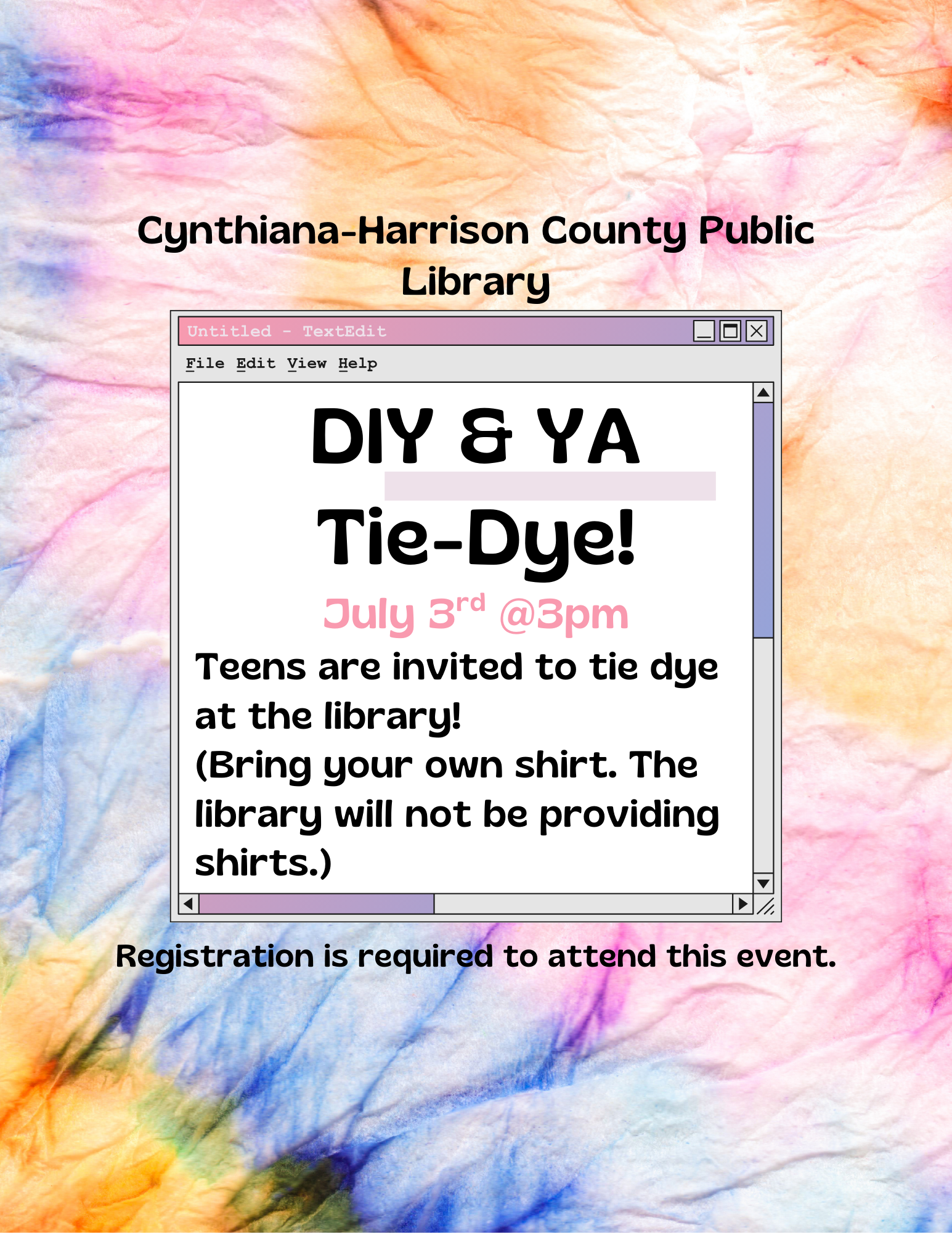 DIY & YA Tie-Dye
