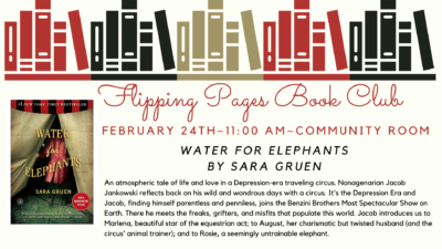 CANCELLED-Flipping Pages Book Group-