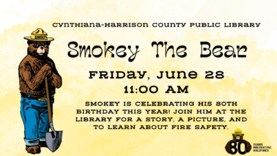 Smokey The Bear  At the Library