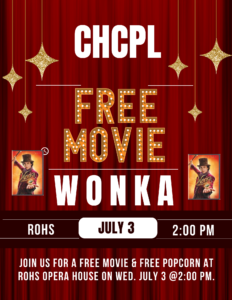 Free Movie "Wonka" at Rohs Opera House
